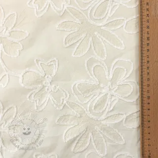 Bavlnená látka EMBROIDERY Chenille Manon design A