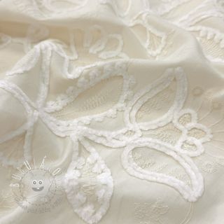 Bavlnená látka EMBROIDERY Chenille Manon design B