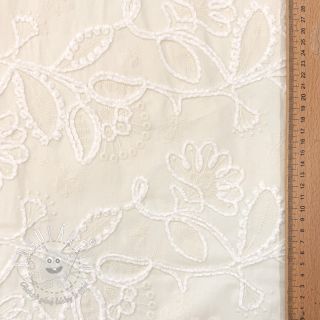 Bavlnená látka EMBROIDERY Chenille Manon design B