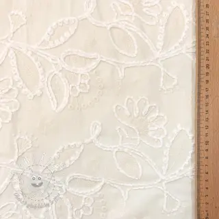 Bavlnená látka EMBROIDERY Chenille Manon design B