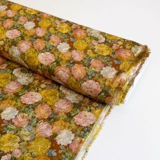 Viskóza RAYON POPLIN Flower sea design C