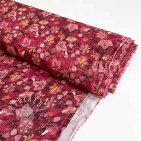 Viskóza RAYON POPLIN Dark barrock design C