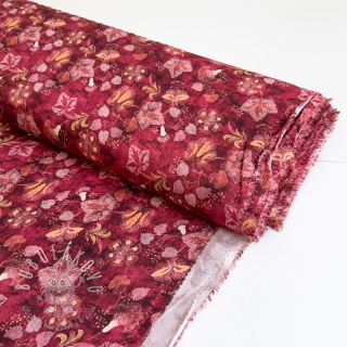 Viskóza RAYON POPLIN Dark barrock design C