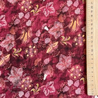 Viskóza RAYON POPLIN Dark barrock design C