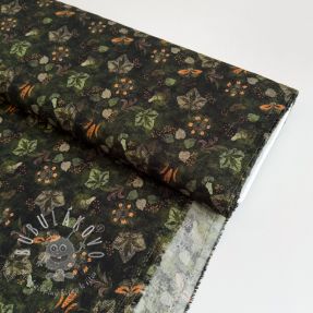 Viskóza RAYON POPLIN Dark barrock design B