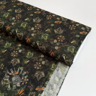 Viskóza RAYON POPLIN Dark barrock design B