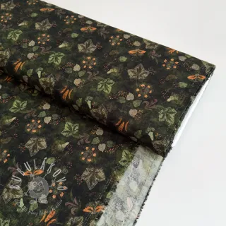 Viskóza RAYON POPLIN Dark barrock design B