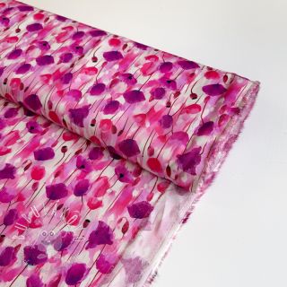 Viskóza RAYON POPLIN Poppys design B