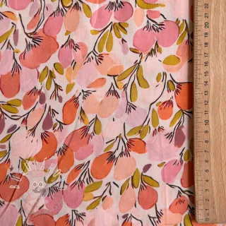 Viskóza RAYON POPLIN Simplistic flowers design A