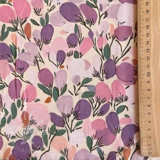 Viskóza RAYON POPLIN Simplistic flowers design B