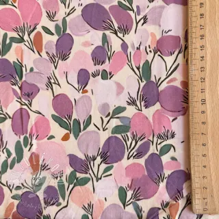 Viskóza RAYON POPLIN Simplistic flowers design B