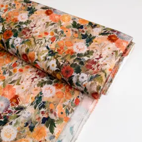 Viskóza RAYON POPLIN Wild flowers design A