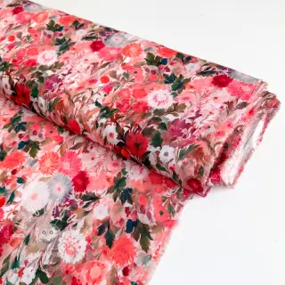 Viskóza RAYON POPLIN Wild flowers design B