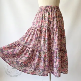 Viskóza RAYON POPLIN Simplistic flowers design B
