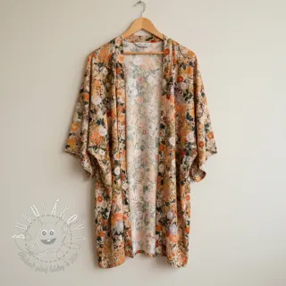 Viskóza RAYON POPLIN Wild flowers design A