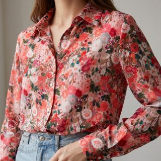 Viskóza RAYON POPLIN Wild flowers design B