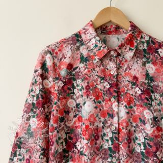 Viskóza RAYON POPLIN Wild flowers design D