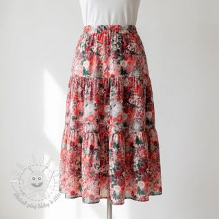 Viskóza RAYON POPLIN Wild flowers design D