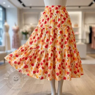 Viskóza RAYON POPLIN Poppys design C