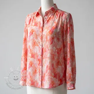Viskóza RAYON POPLIN Faded spots design D