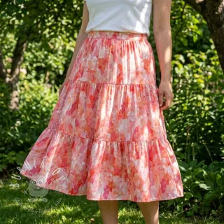 Viskóza RAYON POPLIN Faded spots design D