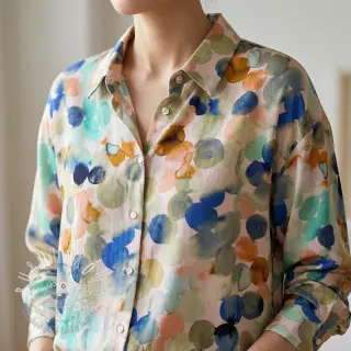 Viskóza RAYON POPLIN Bouncy design D