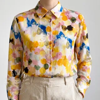 Viskóza RAYON POPLIN Bouncy design E