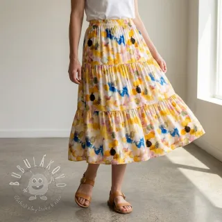 Viskóza RAYON POPLIN Bouncy design E