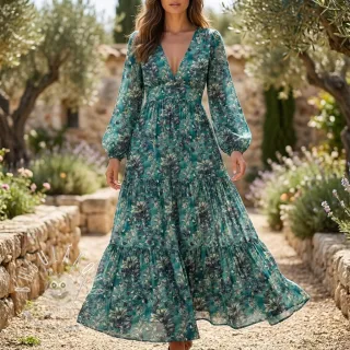 Viskóza RAYON POPLIN Barrock design A