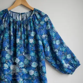 Viskóza RAYON POPLIN Flower sea design B