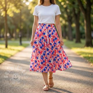 Viskóza RAYON POPLIN Poppys design A