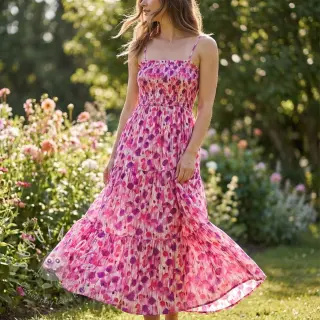 Viskóza RAYON POPLIN Poppys design B