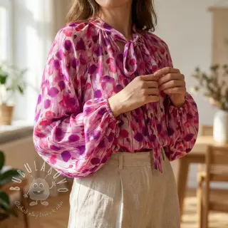 Viskóza RAYON POPLIN Poppys design B