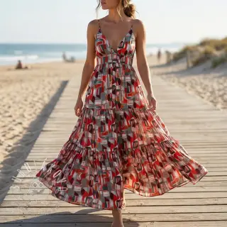 Viskóza RAYON POPLIN Leona design C