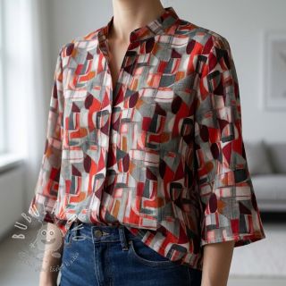 Viskóza RAYON POPLIN Leona design C