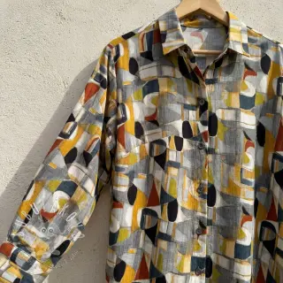 Viskóza RAYON POPLIN Leona design D