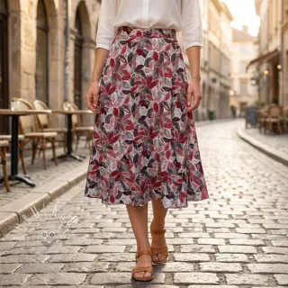 Viskóza RAYON POPLIN Floral design C
