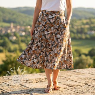 Viskóza RAYON POPLIN Floral design E