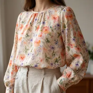 Viskóza RAYON POPLIN Love design D