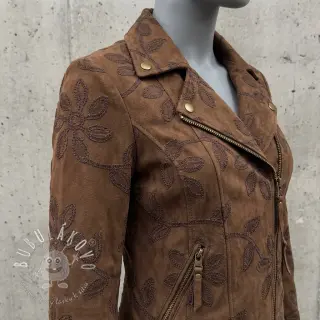 Semiš stretch Amalia brown