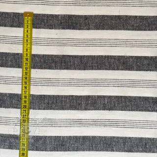 Ľan YARN DYED BIG Stripe black