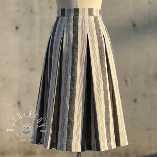 Ľan YARN DYED BIG Stripe black