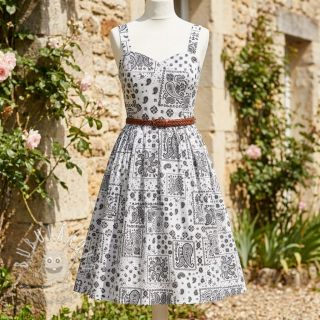 Bavlnená látka Kansas blanc noir