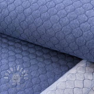Prešívaná látka JEANS dark blue
