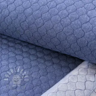 Prešívaná látka JEANS dark blue