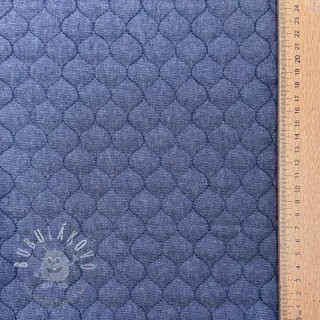 Prešívaná látka JEANS dark blue