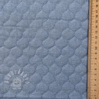 Prešívaná látka JEANS blue