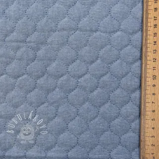 Prešívaná látka JEANS blue