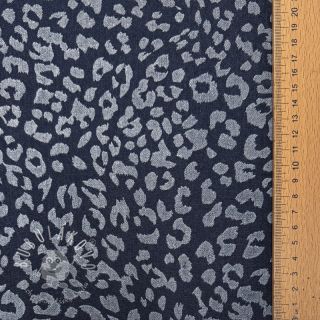 JEANS DENIM Leopard dark blue