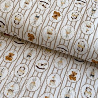 Dvojitá gázovina/mušelín Vintage toys design C